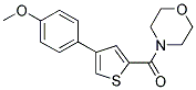 [[4-(4-METHOXYPHENYL)THIOPHEN-2-YL]CARBONYL]MORPHOLINE Struktur