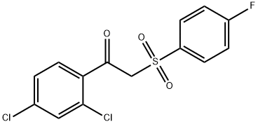 1-(2,4-DICHLOROPHENYL)-2-[(4-FLUOROPHENYL)SULFONYL]-1-ETHANONE Struktur