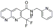 N-(2-PYRIDINYLMETHYL)-2-(TRIFLUOROMETHYL)-1,8-NAPHTHYRIDINE-3-CARBOXAMIDE Struktur