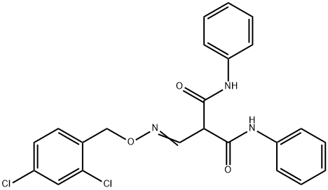 2-(([(2,4-DICHLOROBENZYL)OXY]IMINO)METHYL)-N1,N3-DIPHENYLMALONAMIDE Struktur