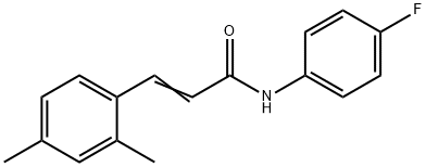 3-(2,4-DIMETHYLPHENYL)-N-(4-FLUOROPHENYL)ACRYLAMIDE Struktur