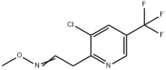 2-[3-CHLORO-5-(TRIFLUOROMETHYL)-2-PYRIDINYL]ACETALDEHYDE O-METHYLOXIME Struktur