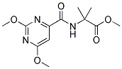 2-[[(2,6-DIMETHOXYPYRIMIDIN-4-YL)CARBONYL]AMINO]-2-METHYLPROPANOIC ACID, METHYL ESTER Struktur