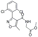 METHYL 2-((3-(2,6-DICHLOROPHENYL)-5-METHYLISOXAZOL-4-YL)CARBONYLAMINO)ACETATE Struktur