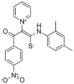 1-(2,4-DIMETHYLANILINO)-3-(4-NITROPHENYL)-3-OXO-2-PYRIDINIUM-1-YLPROP-1-ENE-1-THIOLATE Struktur