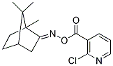 2-CHLORO-3-(([(1,7,7-TRIMETHYLBICYCLO[2.2.1]HEPT-2-YLIDENE)AMINO]OXY)CARBONYL)PYRIDINE Struktur