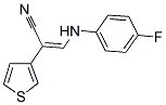 3-(4-FLUOROANILINO)-2-(3-THIENYL)ACRYLONITRILE Struktur