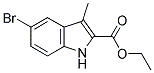 5-BROMO-3-METHYL-1H-INDOLE-2-CARBOXYLIC ACID ETHYL ESTER Struktur