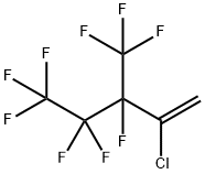 2-CHLORO-3,4,4,5,5,5-HEXAFLUORO-3-TRIFLUOROMETHYL-1-PENTENE Struktur