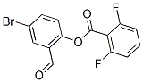 4-BROMO-2-FORMYLPHENYL 2,6-DIFLUOROBENZOATE Struktur