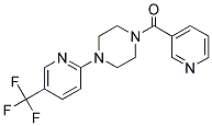 3-PYRIDYL 4-(5-(TRIFLUOROMETHYL)(2-PYRIDYL))PIPERAZINYL KETONE Struktur