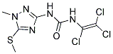 N-[1-METHYL-5-(METHYLTHIO)-1H-1,2,4-TRIAZOL-3-YL]-N'-(1,2,2-TRICHLOROVINYL)UREA Struktur