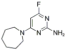 2-AMINO-4-HEXAMETHYLENIMINO-6-FLUOROPYRIMIDINE Struktur