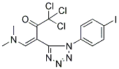 1,1,1-TRICHLORO-4-(DIMETHYLAMINO)-3-[1-(4-IODOPHENYL)-1H-1,2,3,4-TETRAAZOL-5-YL]BUT-3-EN-2-ONE Struktur