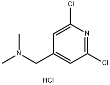 N-[(2,6-DICHLORO-4-PYRIDYL)METHYL]-N,N-DIMETHYLAMINE HYDROCHLORIDE Struktur