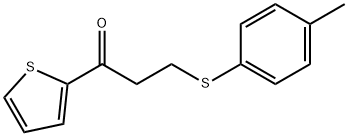 3-[(4-METHYLPHENYL)SULFANYL]-1-(2-THIENYL)-1-PROPANONE Struktur