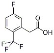 5-FLUORO-2-(TRIFLUOROMETHYL)PHENYLACETIC ACID Struktur