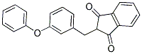 2-((3-PHENOXYPHENYL)METHYL)INDANE-1,3-DIONE Struktur