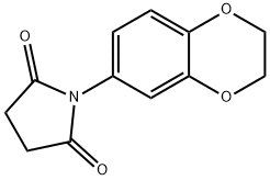 1-(2,3-DIHYDRO-1,4-BENZODIOXIN-6-YL)DIHYDRO-1H-PYRROLE-2,5-DIONE Struktur