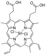 SN(IV) PROTOPORPHYRIN IX DICHLORIDE Struktur