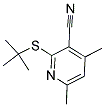 2-(TERT-BUTYLSULFANYL)-4,6-DIMETHYLNICOTINONITRILE Struktur