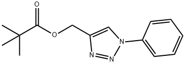 (1-PHENYL-1H-1,2,3-TRIAZOL-4-YL)METHYL PIVALATE Struktur