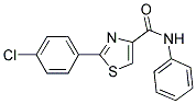 2-(4-CHLOROPHENYL)-N-PHENYL-1,3-THIAZOLE-4-CARBOXAMIDE Structure