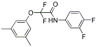 N-(3,4-DIFLUOROPHENYL)-2-(3,5-DIMETHYLPHENOXY)-2,2-DIFLUOROACETAMIDE Struktur