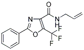 N-ALLYL-2-PHENYL-5-(TRIFLUOROMETHYL)-OXAZOLE-4-CARBOXAMIDE Struktur