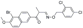 3-(5-BROMO-6-METHOXY-2-NAPHTHYL)-2-METHYL-3-OXOPROPANAL O-(2,4-DICHLOROBENZYL)OXIME Struktur