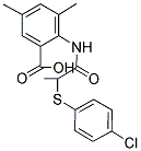 2-(2-(4-CHLOROPHENYLTHIO)PROPANOYLAMINO)-3,5-DIMETHYLBENZOIC ACID Struktur