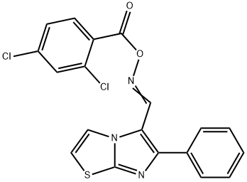 5-(([(2,4-DICHLOROBENZOYL)OXY]IMINO)METHYL)-6-PHENYLIMIDAZO[2,1-B][1,3]THIAZOLE Struktur