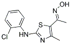 (2-CHLOROPHENYL)(3-((HYDROXYIMINO)ETHYL)-4-METHYL(2,5-THIAZOLYL))AMINE Struktur