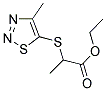 ETHYL 2-[(4-METHYL-1,2,3-THIADIAZOL-5-YL)SULFANYL]PROPANOATE Struktur