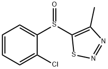 2-CHLOROPHENYL 4-METHYL-1,2,3-THIADIAZOL-5-YL SULFOXIDE Struktur