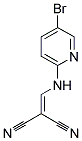 (((5-BROMO-2-PYRIDYL)AMINO)METHYLENE)METHANE-1,1-DICARBONITRILE Struktur