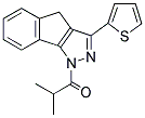 2-METHYL-1-(3-(2-THIENYL)INDENO[2,3-D]PYRAZOLYL)PROPAN-1-ONE Struktur