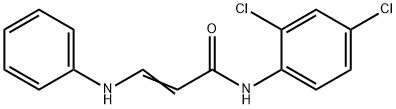 3-ANILINO-N-(2,4-DICHLOROPHENYL)ACRYLAMIDE Struktur