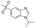 1-ISOPROPYL-5-(METHYLSULPHONYL)-(1H)-BENZIMIDAZOLE Struktur