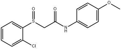 2-[(2-CHLOROPHENYL)SULFINYL]-N-(4-METHOXYPHENYL)ACETAMIDE Struktur