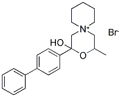 2-[1,1'-BIPHENYL]-4-YL-2-HYDROXY-4-METHYL-3-OXA-6-AZONIASPIRO[5.5]UNDECANE BROMIDE Struktur