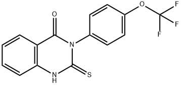 3-(4-TRIFLUOROMETHOXYPHENYL)-2-THIOXO-1,3-DIHYDROQUINAZOLIN-4-ONE Struktur