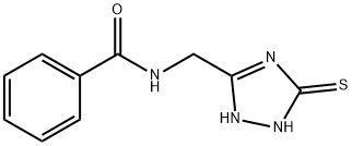 N-[(5-SULFANYL-1H-1,2,4-TRIAZOL-3-YL)METHYL]BENZENECARBOXAMIDE Struktur