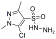 5-CHLORO-1,3-DIMETHYL-1H-PYRAZOLE-4-SULFONOHYDRAZIDE Struktur