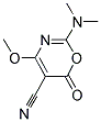 2-(DIMETHYLAMINO)-4-METHOXY-6-OXO-6H-1,3-OXAZINE-5-CARBONITRILE Struktur