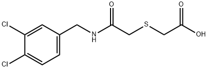 2-((2-[(3,4-DICHLOROBENZYL)AMINO]-2-OXOETHYL)SULFANYL)ACETIC ACID Struktur