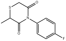 4-(4-FLUOROPHENYL)-2-METHYL-3,5-THIOMORPHOLINEDIONE Struktur