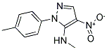 N-METHYL-1-(4-METHYLPHENYL)-4-NITRO-1H-PYRAZOL-5-AMINE Struktur