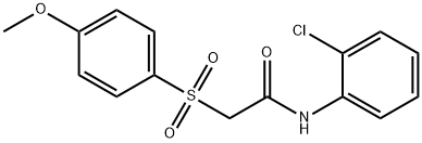 N-(2-CHLOROPHENYL)-2-[(4-METHOXYPHENYL)SULFONYL]ACETAMIDE Struktur