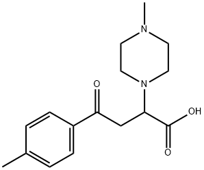 4-(4-METHYLPHENYL)-2-(4-METHYLPIPERAZINO)-4-OXOBUTANOIC ACID Struktur